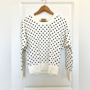 Burberry Dolman Sleeve Polka Dot Sweatshirt